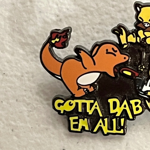 Pokemon Charmander Pikachu Alakazam 420 Pin Enamel Brooch Hat Pins Hats - Picture 2 of 8